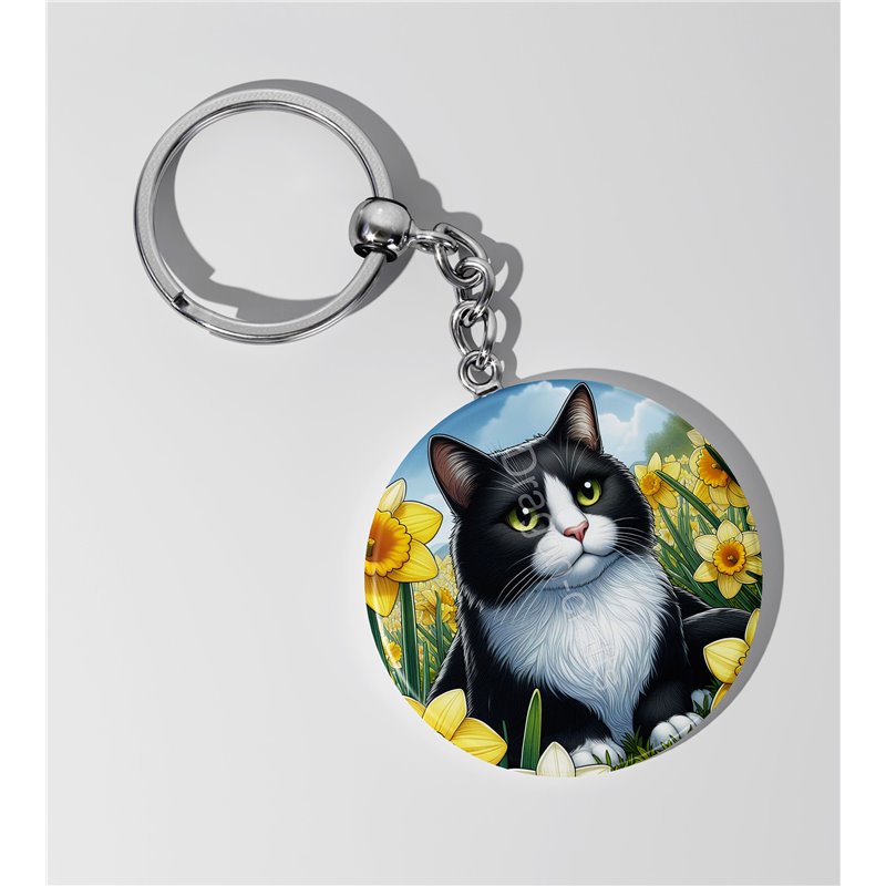 Round Keyring  - TUX(2)