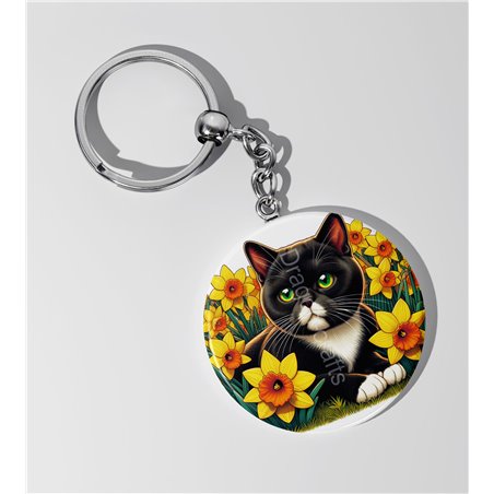 Round Keyring  - TUX(3)