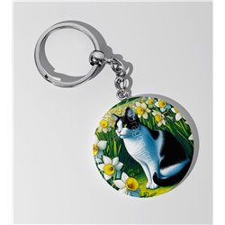 Round Keyring  - TUX(5)