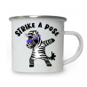 10oz White Enamel Mug - Strike a pose 13