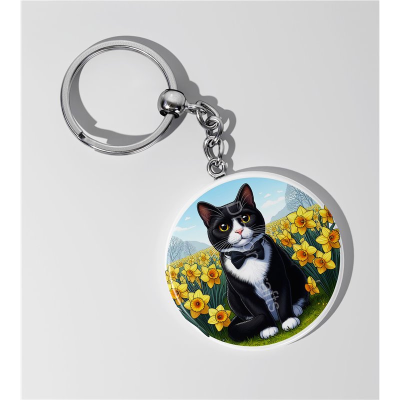 Round Keyring  - TUX(6)