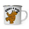 10oz White Enamel Mug - Strike a pose 7