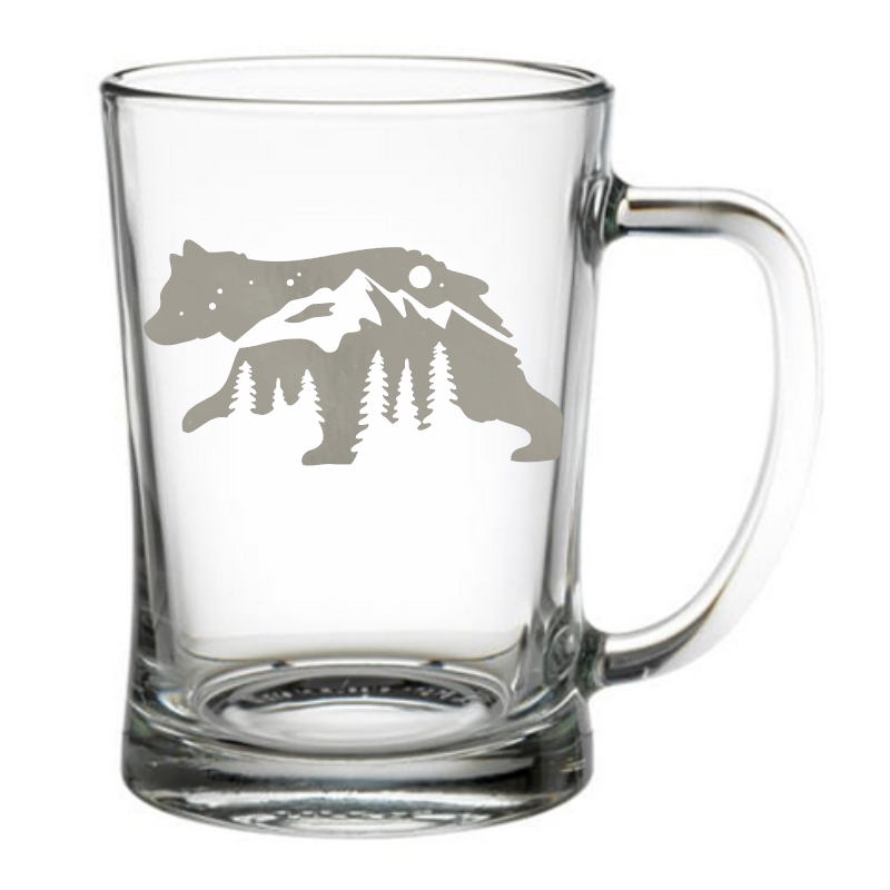 Glass Beer Tankard 