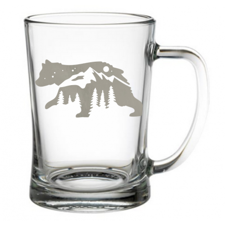 Glass Beer Tankard 