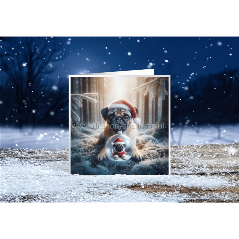 Xmas Card- pug (1)