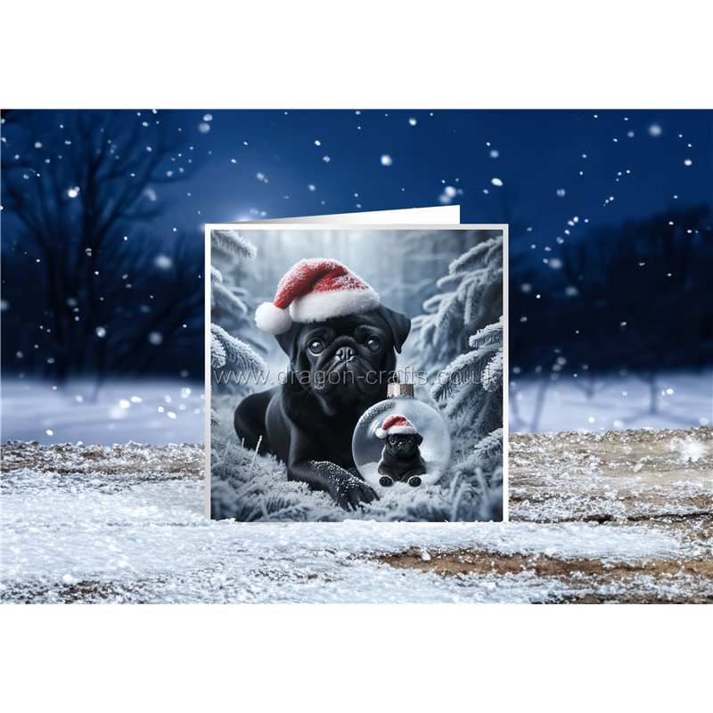 Xmas Card- pug (10)