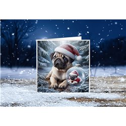 Xmas Card- pug (2)