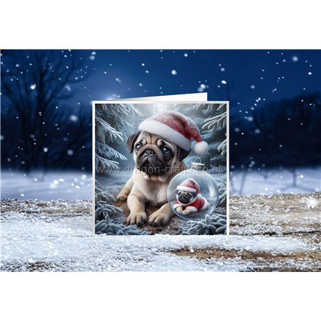 Xmas Card- pug (2)