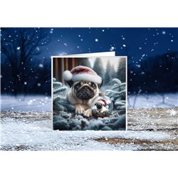 Xmas Card- pug (3)