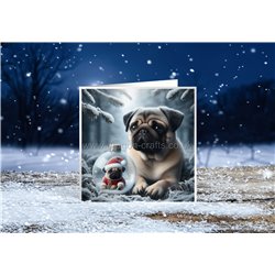 Xmas Card- pug (4)