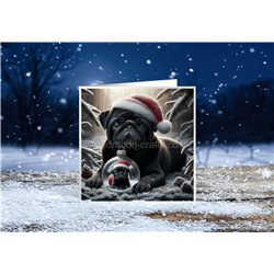 Xmas Card- pug (5)