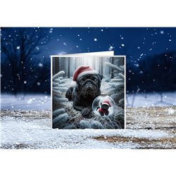 Xmas Card- pug (7)