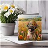Greeting Card Matt 145x145mm - Pug(2)
