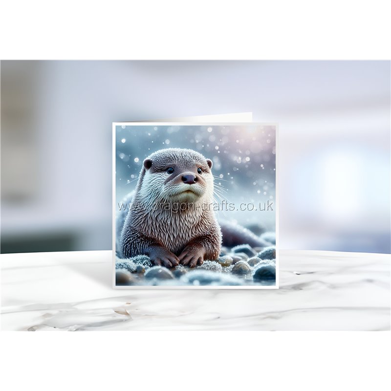 Greeting Card - Matt - 145x145mmOtter (10)