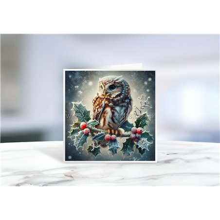 Greeting Card - Matt - 145x145mmOwl (11)