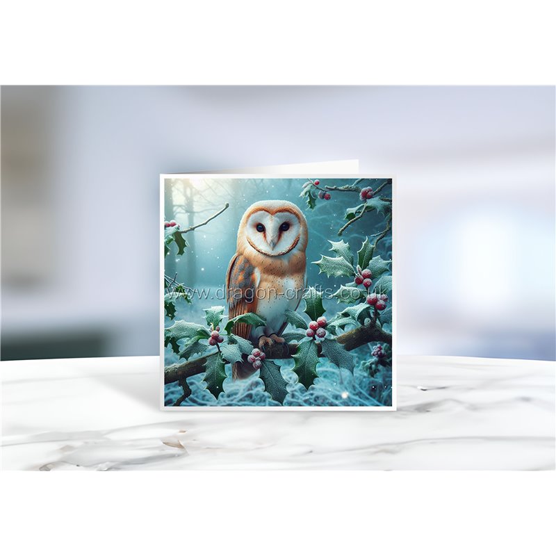 Greeting Card - Matt - 145x145mmOwl (13)