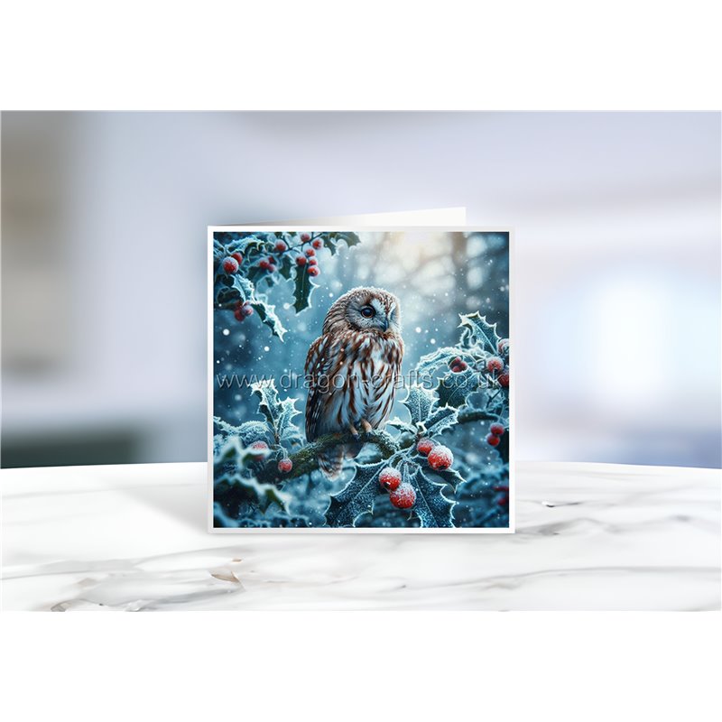 Greeting Card - Matt - 145x145mmOwl (15)