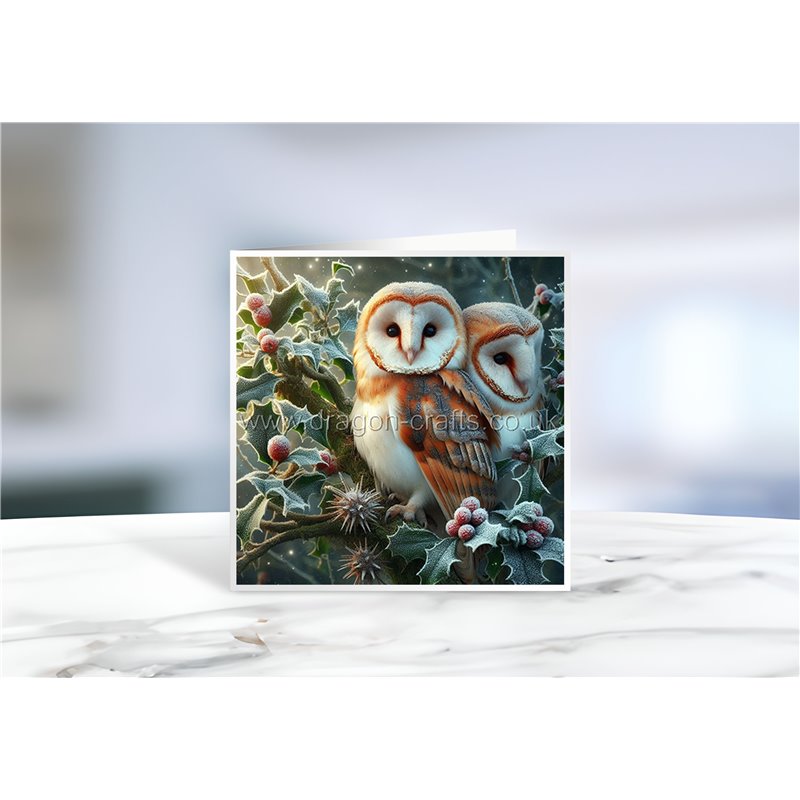 Greeting Card - Matt - 145x145mmOwl (2)