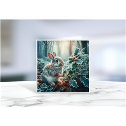 Greeting Card - Matt - 145x145mmRabbit (1)