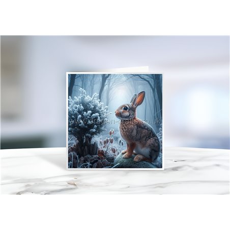 Greeting Card - Matt - 145x145mmRabbit (10)