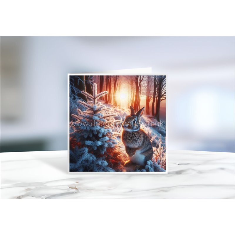 Greeting Card - Matt - 145x145mmRabbit (13)