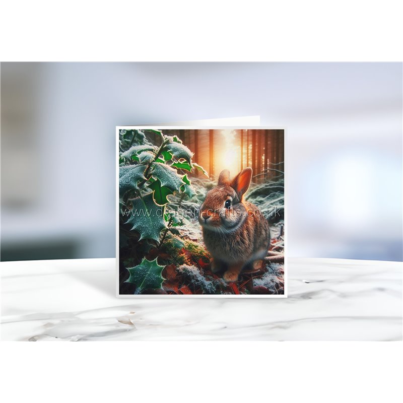 Greeting Card - Matt - 145x145mmRabbit (14)