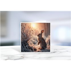 Greeting Card - Matt - 145x145mmRabbit (15)