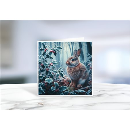 Greeting Card - Matt - 145x145mmRabbit (21)