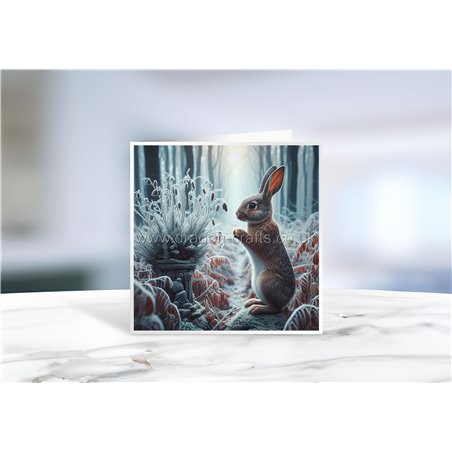 Greeting Card - Matt - 145x145mmRabbit (22)