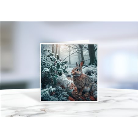 Greeting Card - Matt - 145x145mmRabbit (3)