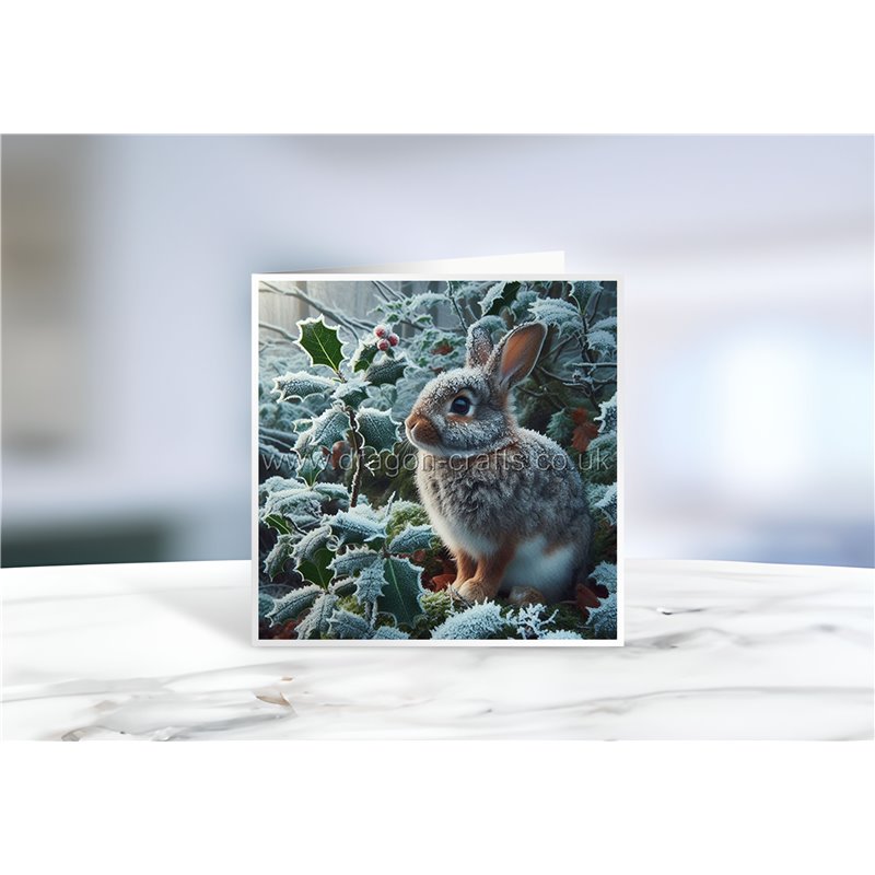 Greeting Card - Matt - 145x145mmRabbit (4)