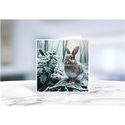 Greeting Card - Matt - 145x145mmRabbit (5)