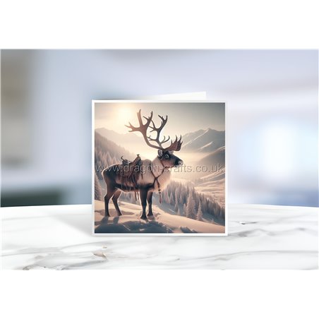 Greeting Card - Matt - 145x145mmreindeer (4)