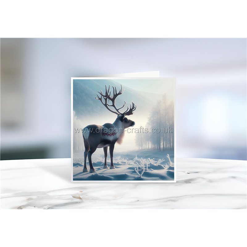 Greeting Card - Matt - 145x145mmreindeer (6)
