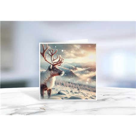 Greeting Card - Matt - 145x145mmreindeer (7)