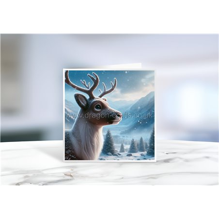 Greeting Card - Matt - 145x145mmreindeer (9)