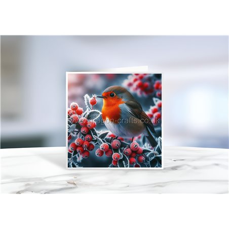 Greeting Card - Matt - 145x145mmRobin (1)