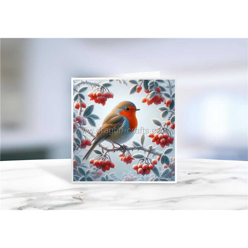 Greeting Card - Matt - 145x145mmRobin (10)