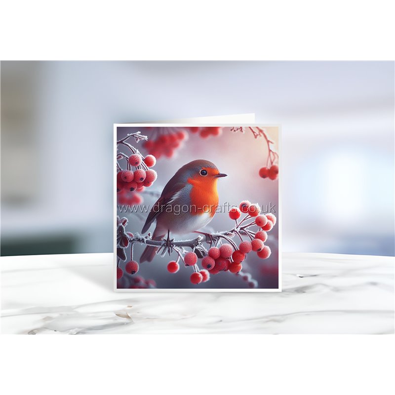 Greeting Card - Matt - 145x145mmRobin (11)