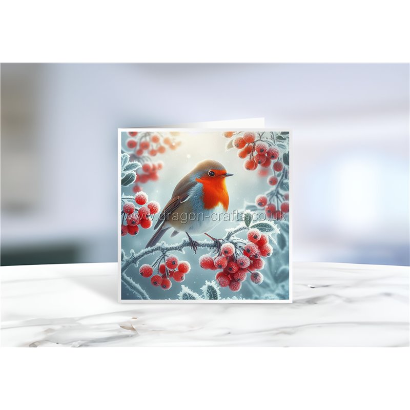 Greeting Card - Matt - 145x145mmRobin (12)