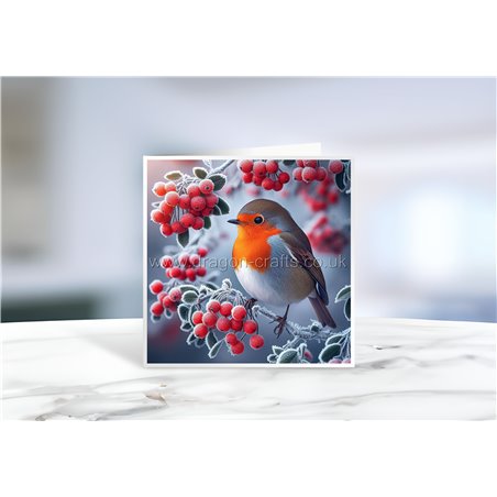 Greeting Card - Matt - 145x145mmRobin (13)