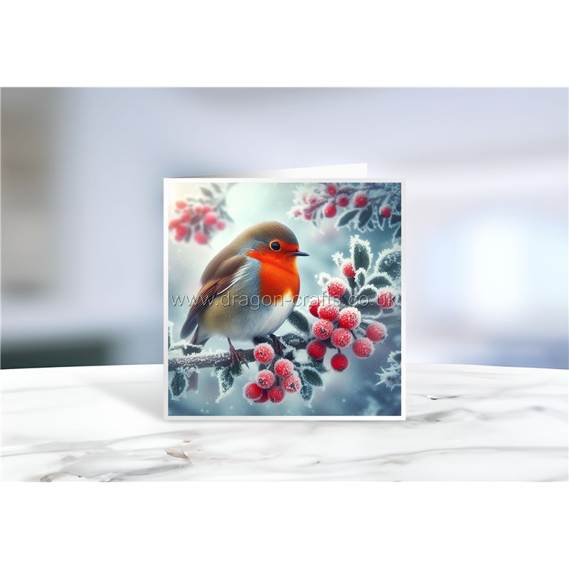 Greeting Card - Matt - 145x145mmRobin (17)