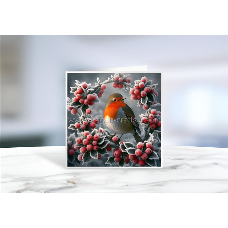 Greeting Card - Matt - 145x145mmRobin (18)