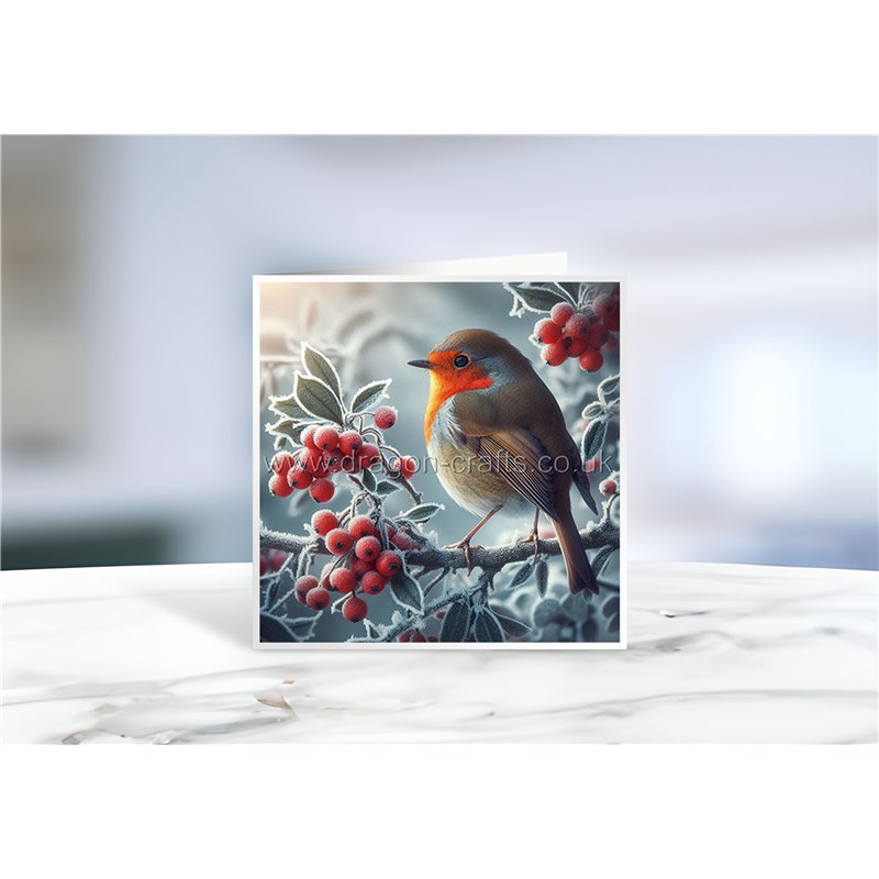 Greeting Card - Matt - 145x145mmRobin (19)