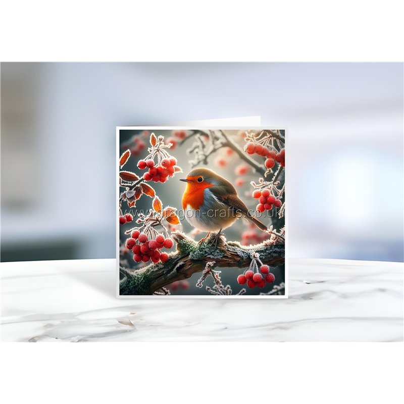 Greeting Card - Matt - 145x145mmRobin (23)