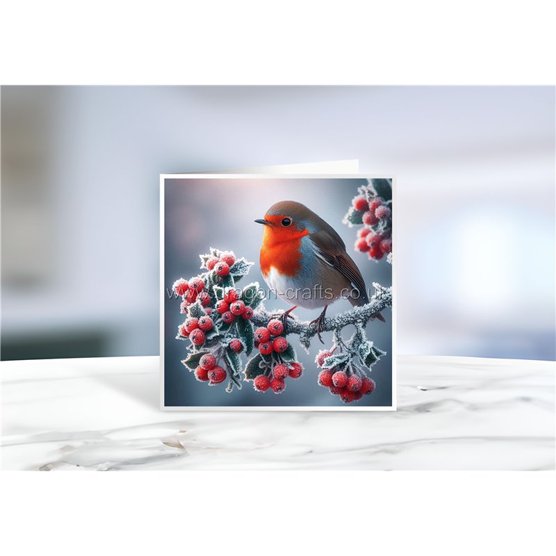 Greeting Card - Matt - 145x145mmRobin (3)