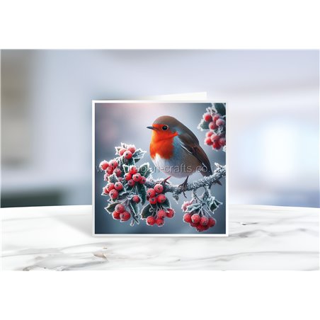 Greeting Card - Matt - 145x145mmRobin (3)