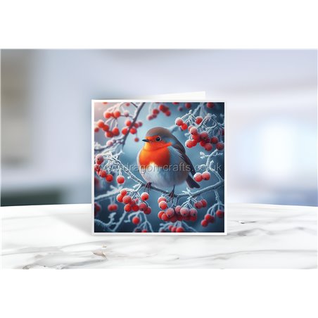 Greeting Card - Matt - 145x145mmRobin (6)