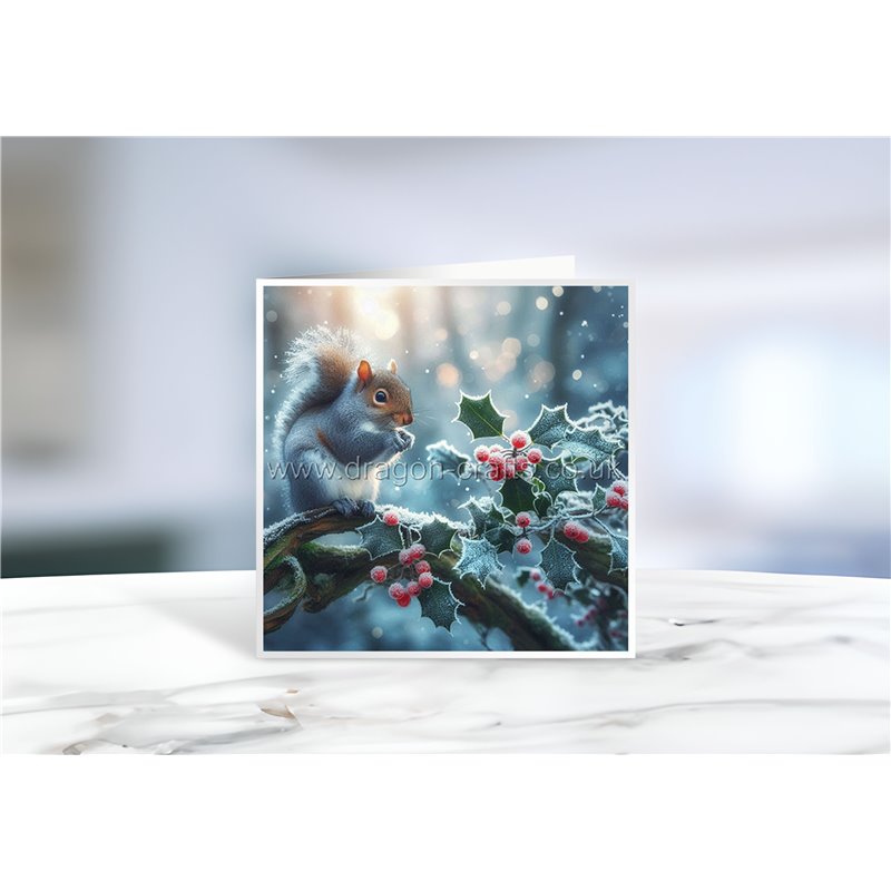 Greeting Card - Matt - 145x145mmSquirrel (1)