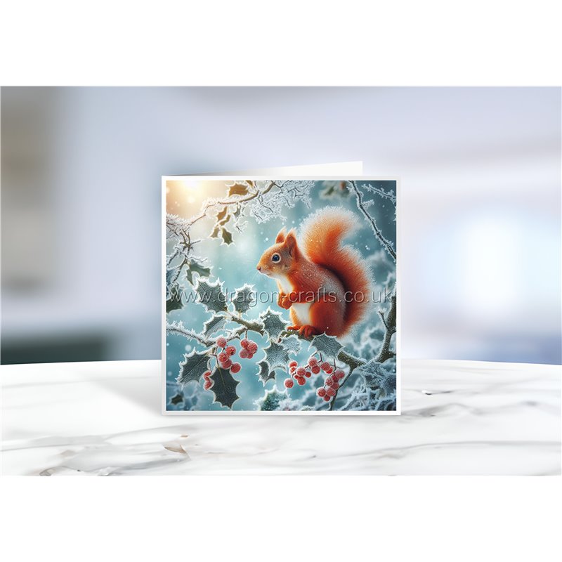 Greeting Card - Matt - 145x145mmSquirrel (10)